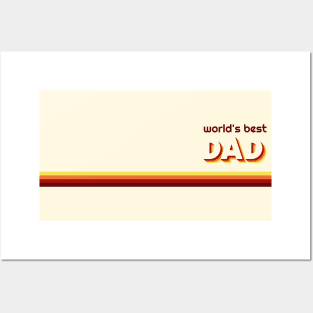 World's Best Dad Vintage Retro Posters and Art